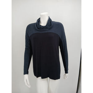 Cabi Top Womens XS Cozy Cowl Joan Colorblock Soft Stretch Long Sleeve 3869
